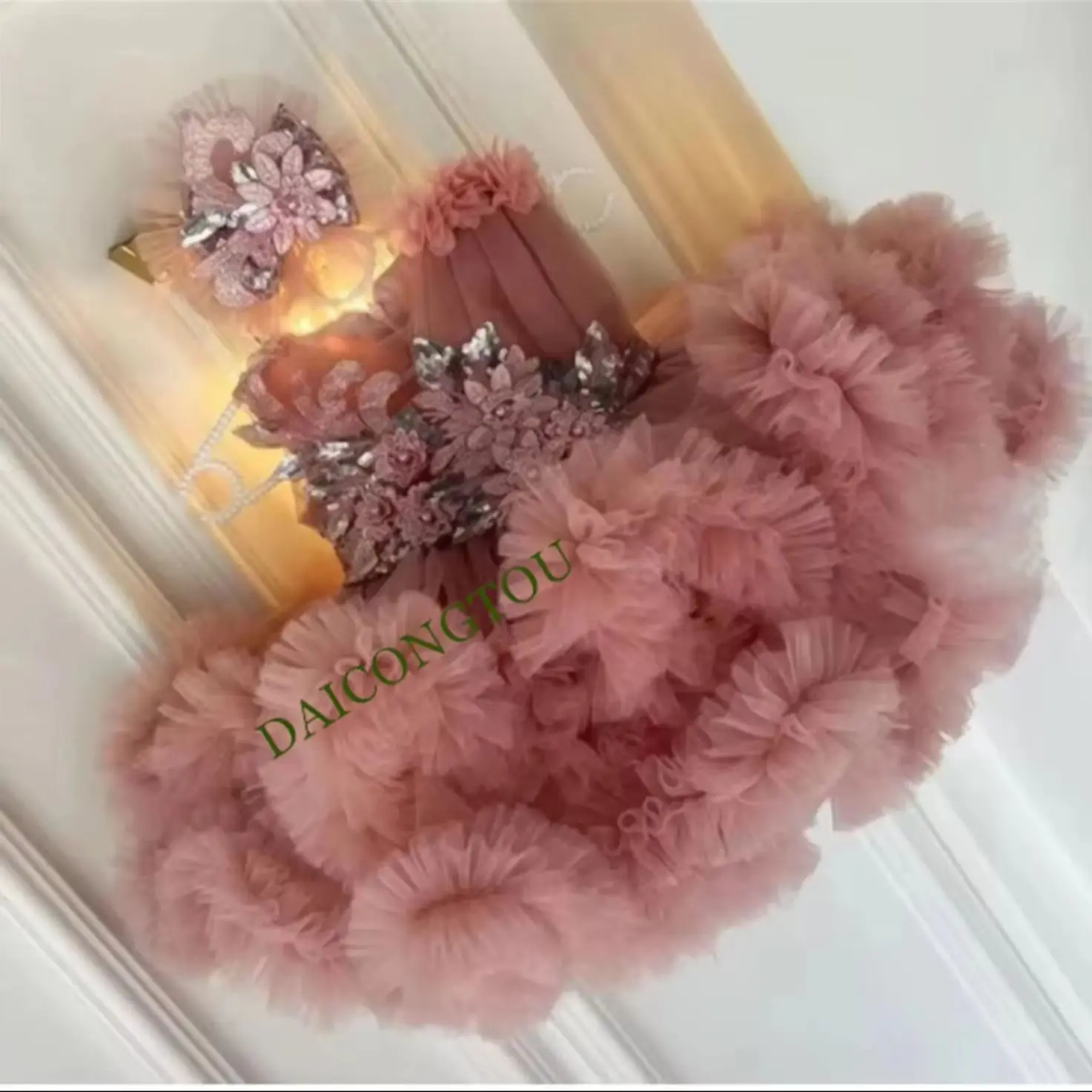 CustomizedPink Tulle Baby Girls First Birthday Dress Tutu Cupcake Flower Girl Dress Princess Wedding Gown Kid Clothing Child 1-1
CustomizedPink Tulle Baby Girls First Birthday Dress Tutu Cupcake Flower Girl Dress Princess Wedding Gown Kid Clothing Child 1-1