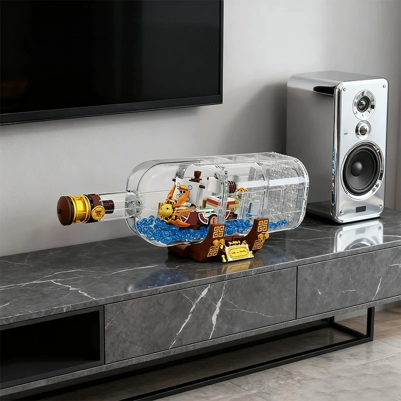 One Piece Anime New Thousand Sunny Ship In Bottle Assembly Building Blocks Toy Pirate Boat Model Desktop Ornament Gift For Fans
One Piece Anime New Thousand Sunny Ship In Bottle Assembly Building Blocks Toy Pirate Boat Model Desktop Ornament Gift For Fans