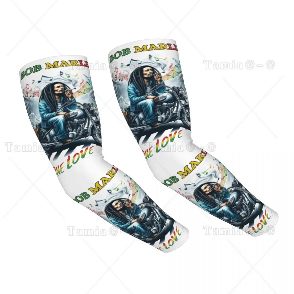 Custom Jamaica Reggae Music Bob Marley Cooling Arm Sleeves for Men Women Cycling Fishing Tattoo Cover Up
Custom Jamaica Reggae Music Bob Marley Cooling Arm Sleeves for Men Women Cycling Fishing Tattoo Cover Up