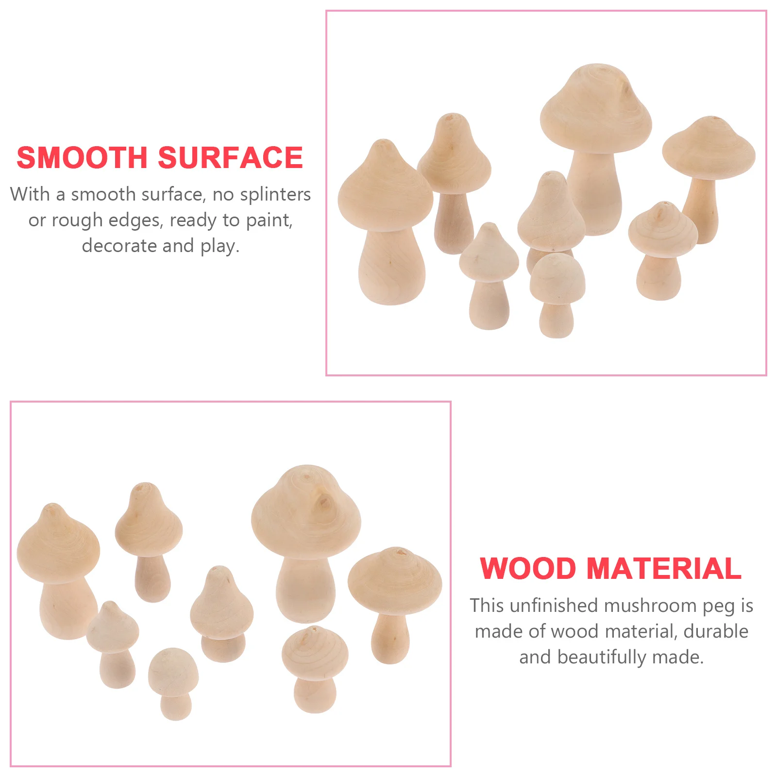 8Pcs Unfinished Mushroom Pegs Wooden DIY Hand Painted Graffiti Crafts Creative Decoration Home Desktop Adornments
8Pcs Unfinished Mushroom Pegs Wooden DIY Hand Painted Graffiti Crafts Creative Decoration Home Desktop Adornments