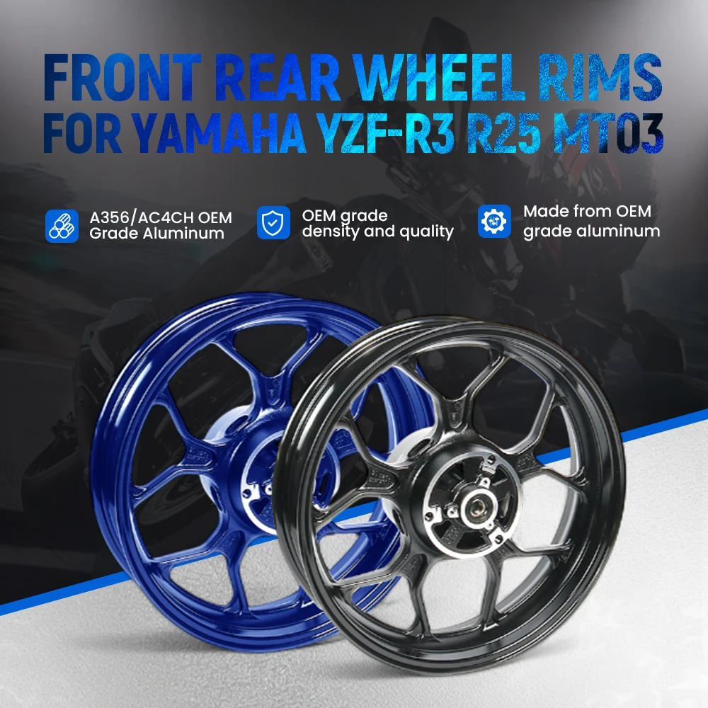  YZF-R3 Motorcycle steel rims aluminum Front Rear Wheel Rims For YAMAHA YZF-R3 R25 MT03 Wheels Rims
YZF-R3 Motorcycle steel rims aluminum Front Rear Wheel Rims For YAMAHA YZF-R3 R25 MT03 Wheels Rims