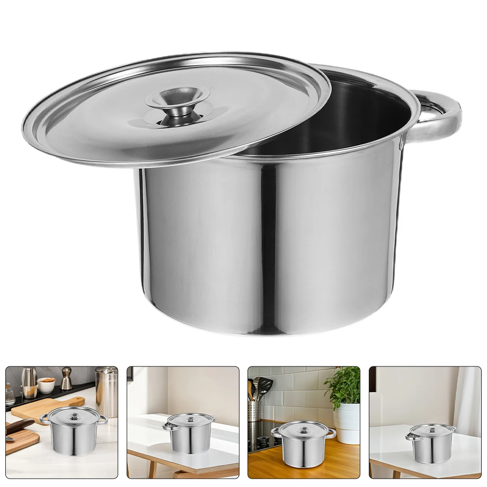 Stainless Steel Soup Pot Cooking Pots Kitchen Boiling Stock Bucket Covered Metal with Lid
Stainless Steel Soup Pot Cooking Pots Kitchen Boiling Stock Bucket Covered Metal with Lid