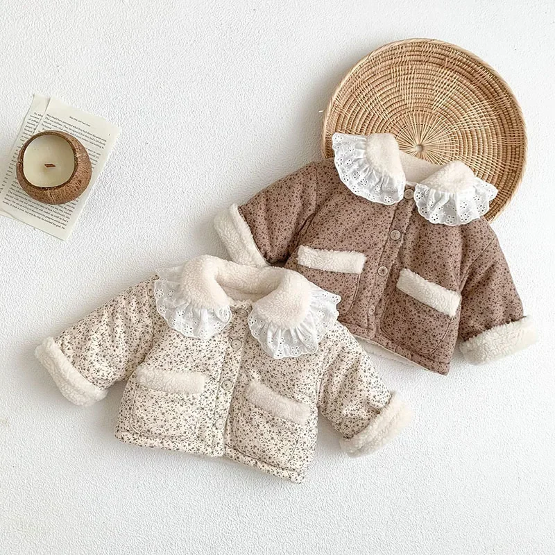 Baby Clothes Fur Lining Infant Girls Parkas Floral Girls Ourfit Fleece Coat
Baby Clothes Fur Lining Infant Girls Parkas Floral Girls Ourfit Fleece Coat