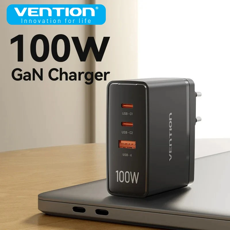 Vention GaN Charger 100W PD Fast Charging for Laptop USB Type C 4.0 3.0 Portable Travel Charger for Xiaomi MacBook Tablet iPhone
Vention GaN Charger 100W PD Fast Charging for Laptop USB Type C 4.0 3.0 Portable Travel Charger for Xiaomi MacBook Tablet iPhone