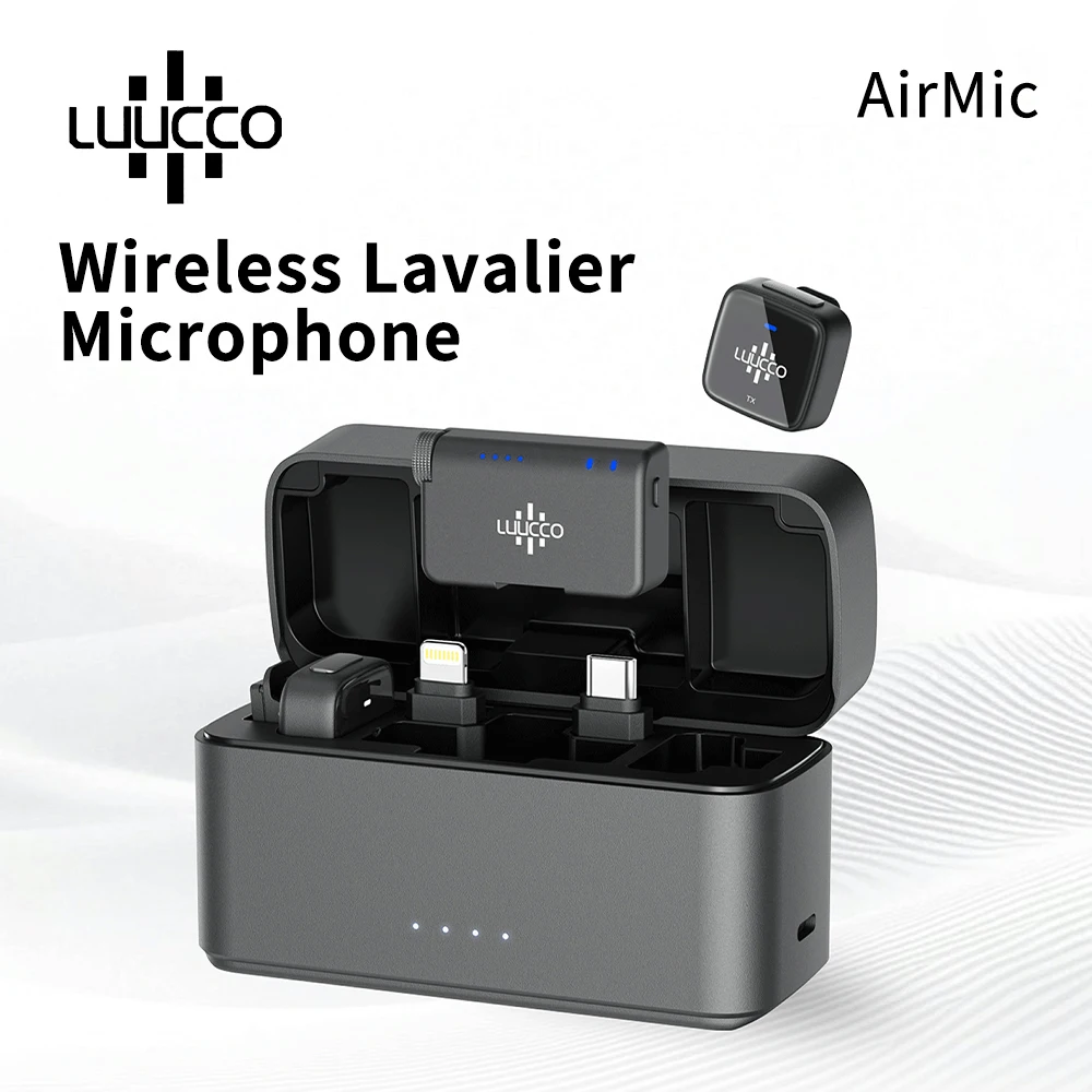 LUUCCO Air Mic Wireless Lavalier Microphone,Cordless Lapel Mic System for Vlog Recording,Suit for iPhone/Android/Camera/Laptop
LUUCCO Air Mic Wireless Lavalier Microphone,Cordless Lapel Mic System for Vlog Recording,Suit for iPhone/Android/Camera/Laptop