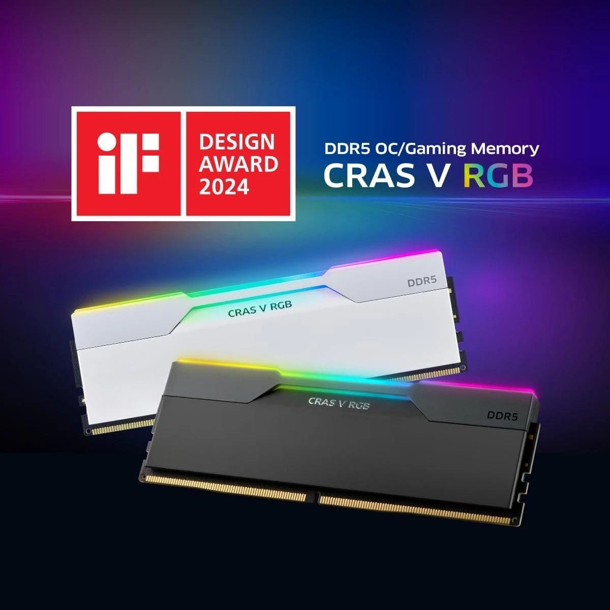 CRAS V RGB DDR5 32GB (2x16GB) 6000MHz CL30 A-DIE 1.35V Gaming Desktop Ram Memory SK Hynix Chip XMP 3.0 / AMD Expo Ready - White
CRAS V RGB DDR5 32GB (2x16GB) 6000MHz CL30 A-DIE 1.35V Gaming Desktop Ram Memory SK Hynix Chip XMP 3.0 / AMD Expo Ready - White