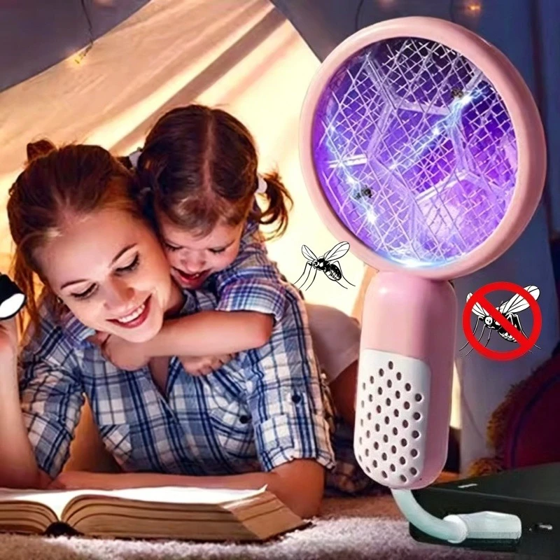 Compact Mini USB Mosquito Swatter Electric Shock UV Light Insect Racket Portable Security Net Fly Bug Zapper Summer
Compact Mini USB Mosquito Swatter Electric Shock UV Light Insect Racket Portable Security Net Fly Bug Zapper Summer