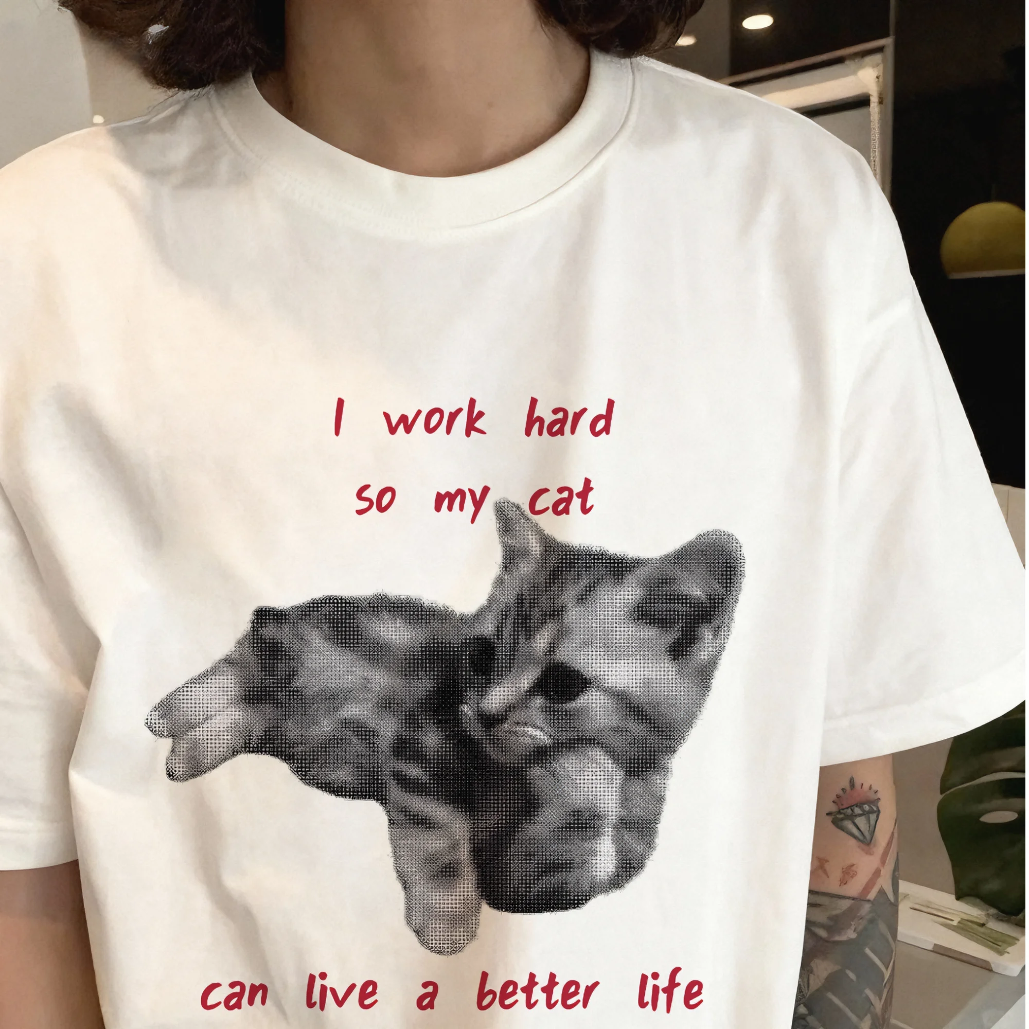 Pure Cotton Short Sleeve T-Shirt for Men Breathable Casual Style round Neck Print Design Daily Wear Summer Fashion Trend
Pure Cotton Short Sleeve T-Shirt for Men Breathable Casual Style round Neck Print Design Daily Wear Summer Fashion Trend