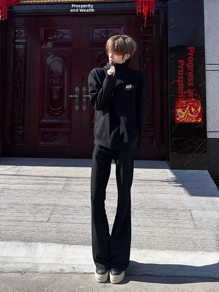 Мужские повседневные брюки Cleanfit Black Knife Slim Fit: модные прямые брюки с микро-клешем для весны
Мужские повседневные брюки Cleanfit Black Knife Slim Fit: модные прямые брюки с микро-клешем для весны