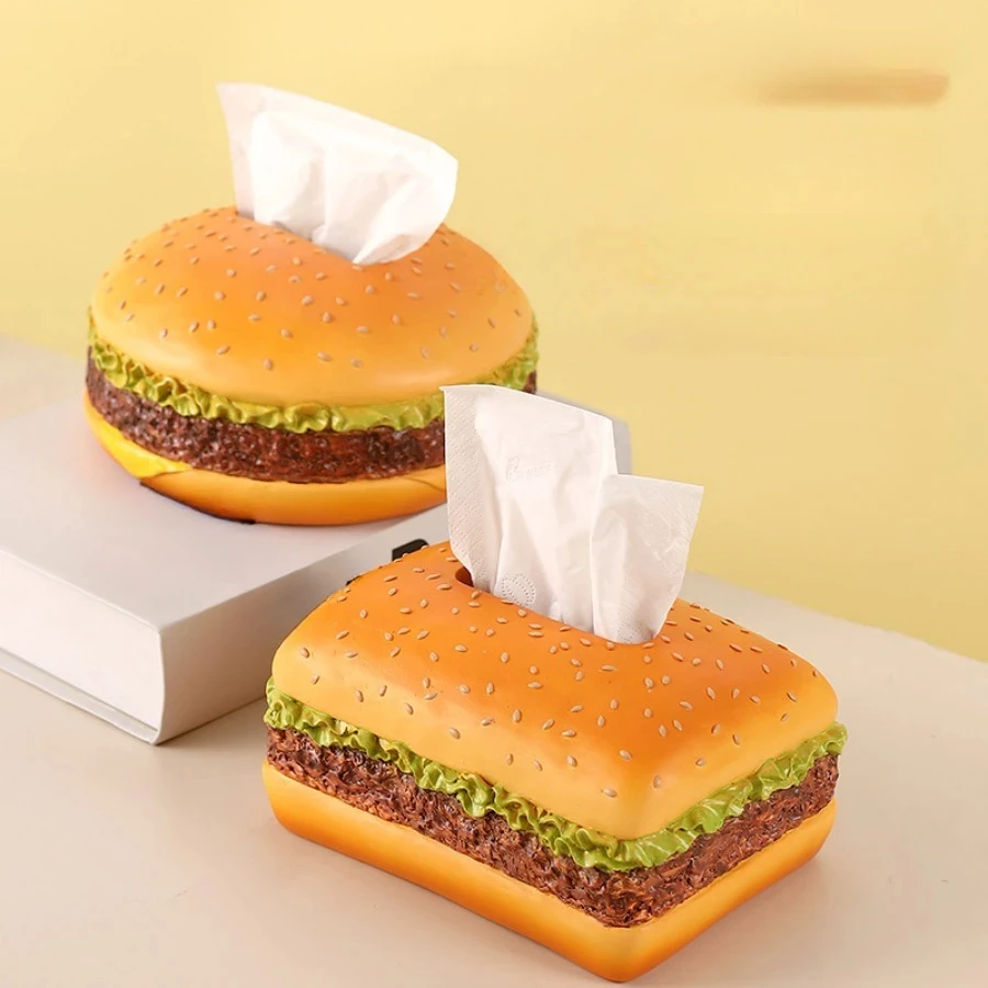 Hamburg tissue box simulation creativity is okay, retro living room drawer paper box, home fun decoration ornaments
Hamburg tissue box simulation creativity is okay, retro living room drawer paper box, home fun decoration ornaments