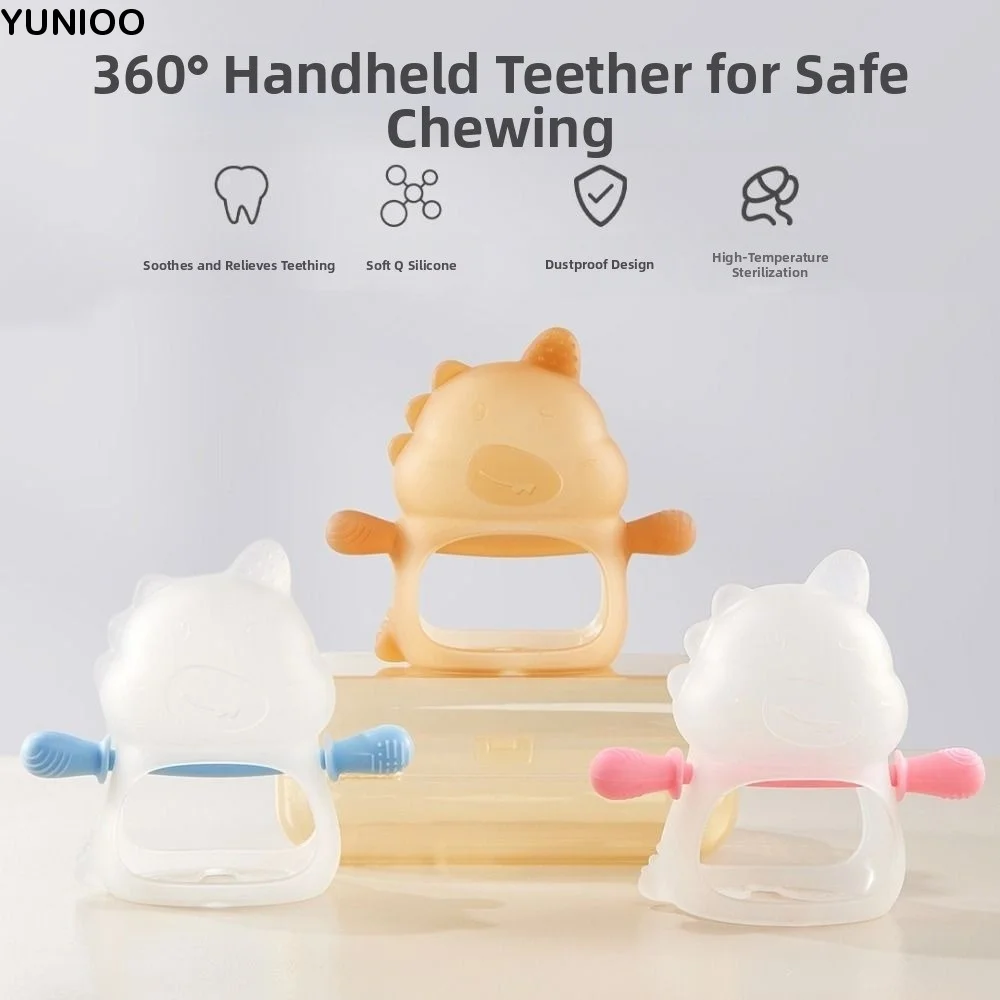 3Pcs Soft Baby Dinosaur Teether Easy Grip Anti-eating Hand Silicone Baby Teething Toys Comfortable Soothe Babies Gums
3Pcs Soft Baby Dinosaur Teether Easy Grip Anti-eating Hand Silicone Baby Teething Toys Comfortable Soothe Babies Gums