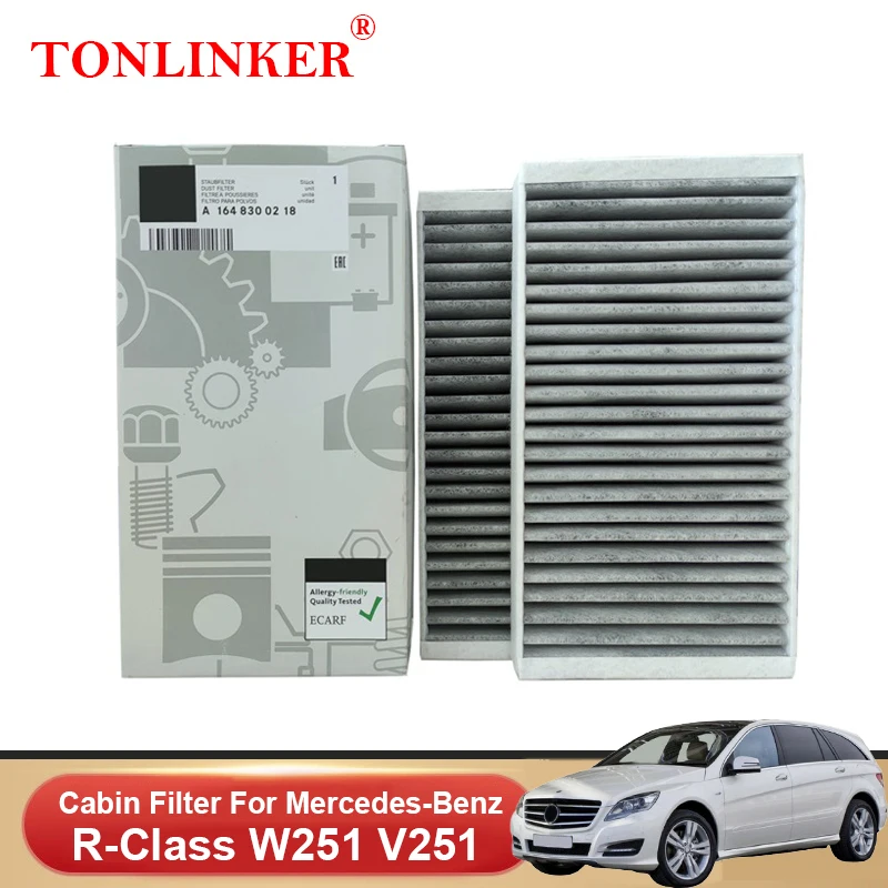 TONLINKER салонный фильтр A1648300218 для Mercedes Benz R класса W251 V251 2006 2007 2008 2009 2010 2011 2012 2013 R350 R350L R350CDI R32CDI R500 4matic R63 AMG
TONLINKER салонный фильтр A1648300218 для Mercedes Benz R класса W251 V251 2006 2007 2008 2009 2010 2011 2012 2013 R350 R350L R350CDI R32CDI R500 4matic R63 AMG