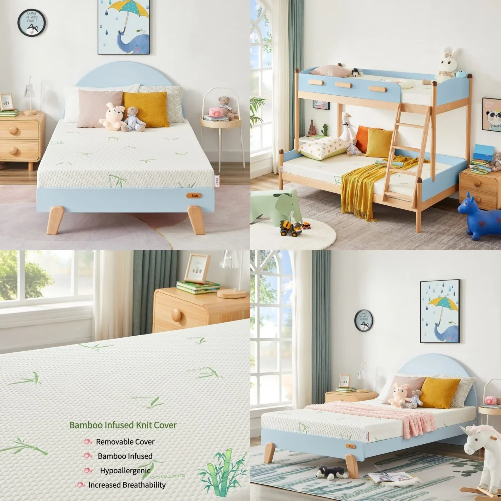 Mattresses5 Inch Twin Memory Foam Mattress in a Box for Kids with Breathable Bamboo Cover Comfortable and Easy to Set Up
Mattresses5 Inch Twin Memory Foam Mattress in a Box for Kids with Breathable Bamboo Cover Comfortable and Easy to Set Up