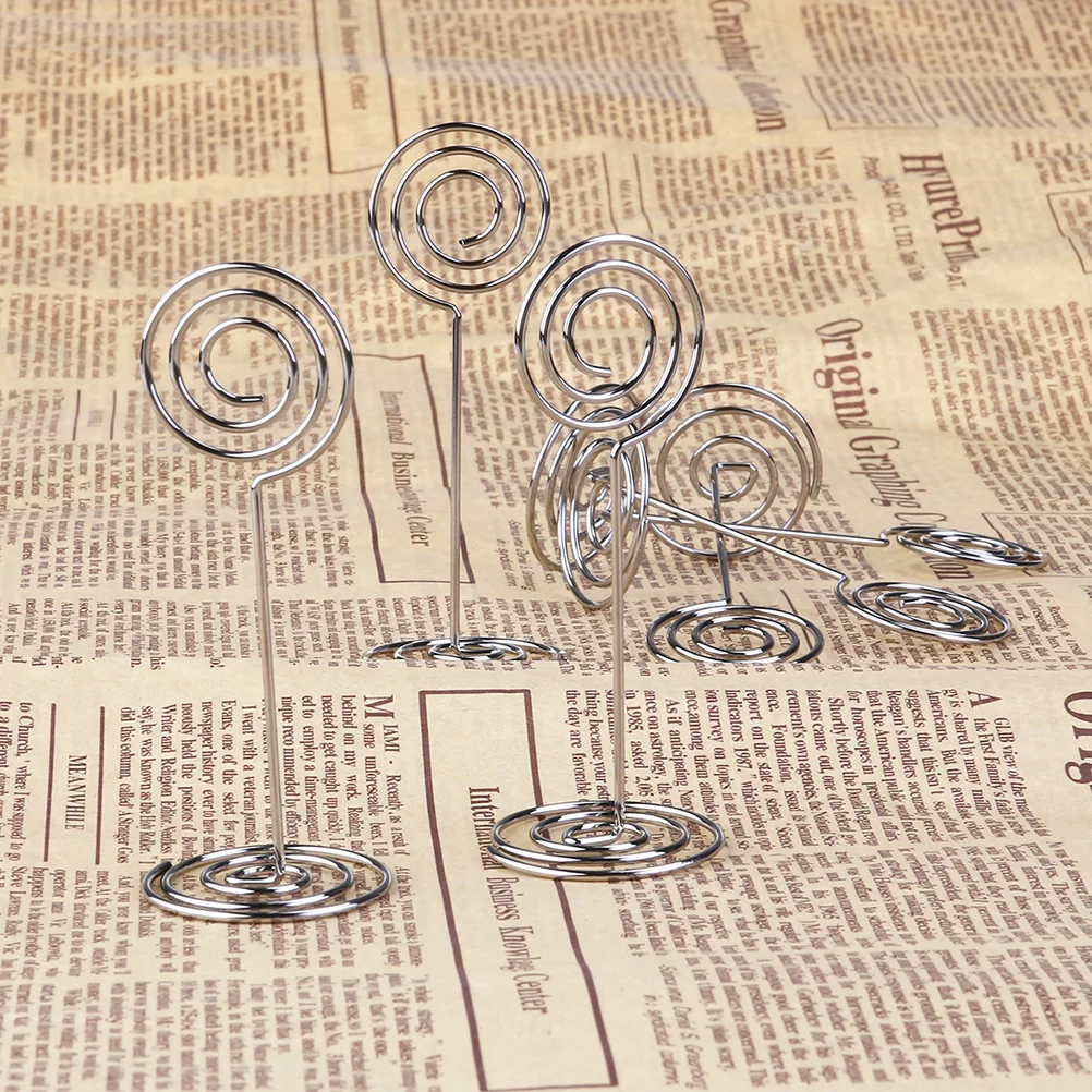12 Pcs Metal Photo Clips Holder Round Base Table Number Holders Menu Paper Clips Seat Card Wedding Party Home Office Decor
12 Pcs Metal Photo Clips Holder Round Base Table Number Holders Menu Paper Clips Seat Card Wedding Party Home Office Decor
