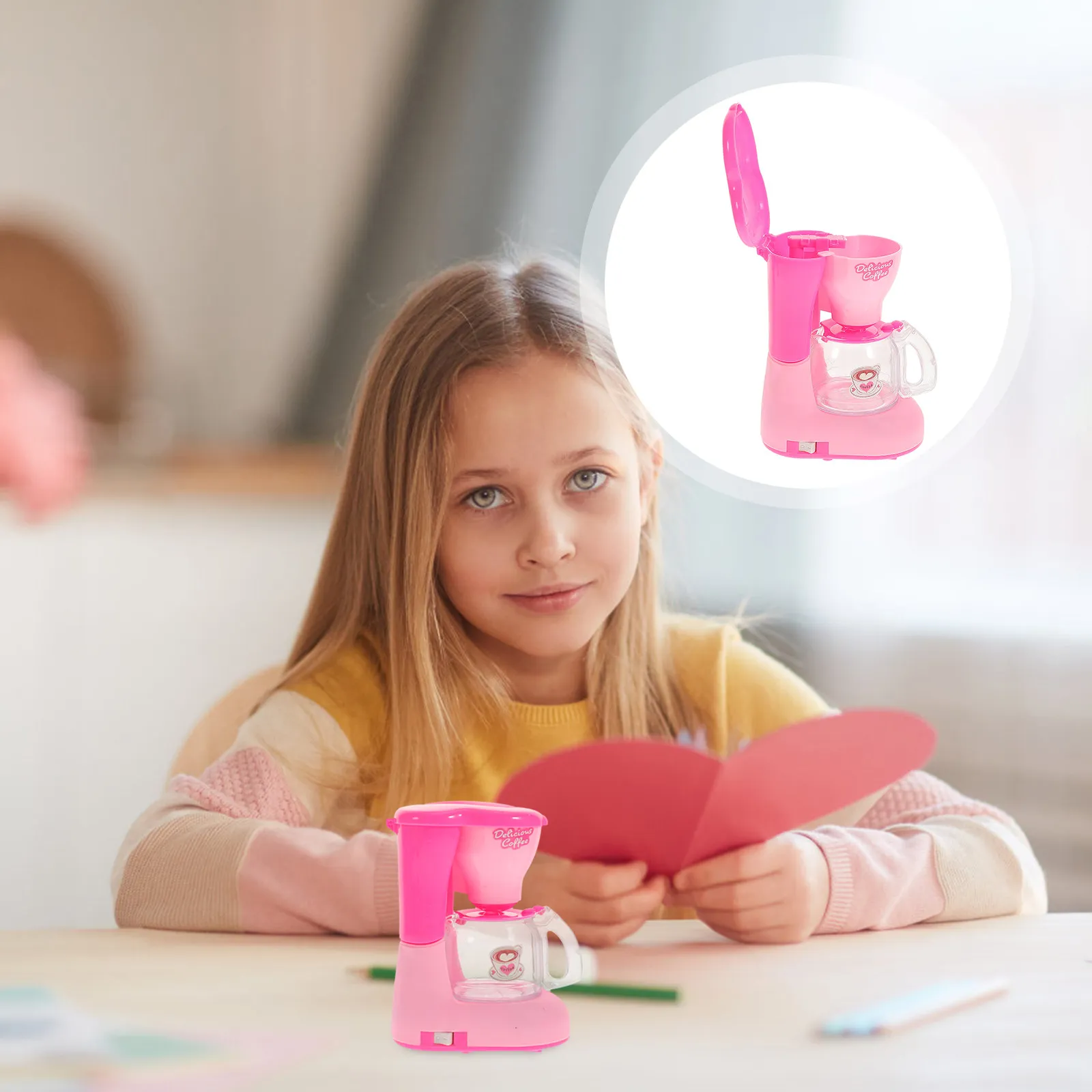 Mini Electric Coffee Machine Simulation Kitchen Appliance Pretend Play Mini House Scene Decor Kid Coffee Machine Role Play
Mini Electric Coffee Machine Simulation Kitchen Appliance Pretend Play Mini House Scene Decor Kid Coffee Machine Role Play