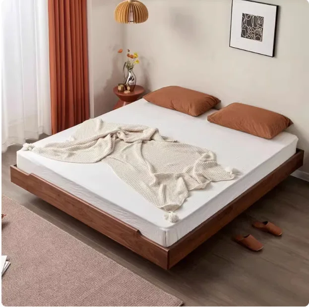 Customizable No bedside Nordic full solid wood tatami small apartment North American suspended master bed
Customizable No bedside Nordic full solid wood tatami small apartment North American suspended master bed