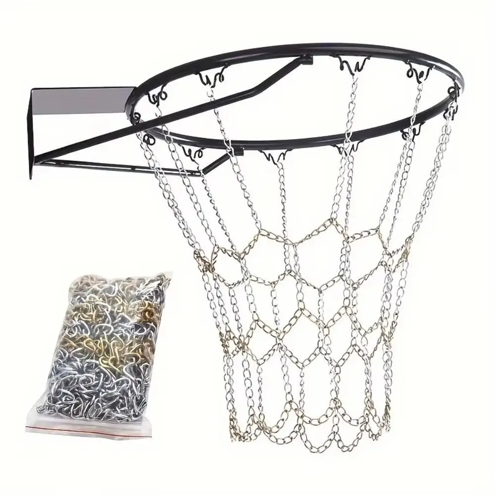 New Galvanized Steel Basketball Target Net Rustproof Durable Chain Net Heavy Duty Replacement Basket Frame Outdoor
New Galvanized Steel Basketball Target Net Rustproof Durable Chain Net Heavy Duty Replacement Basket Frame Outdoor