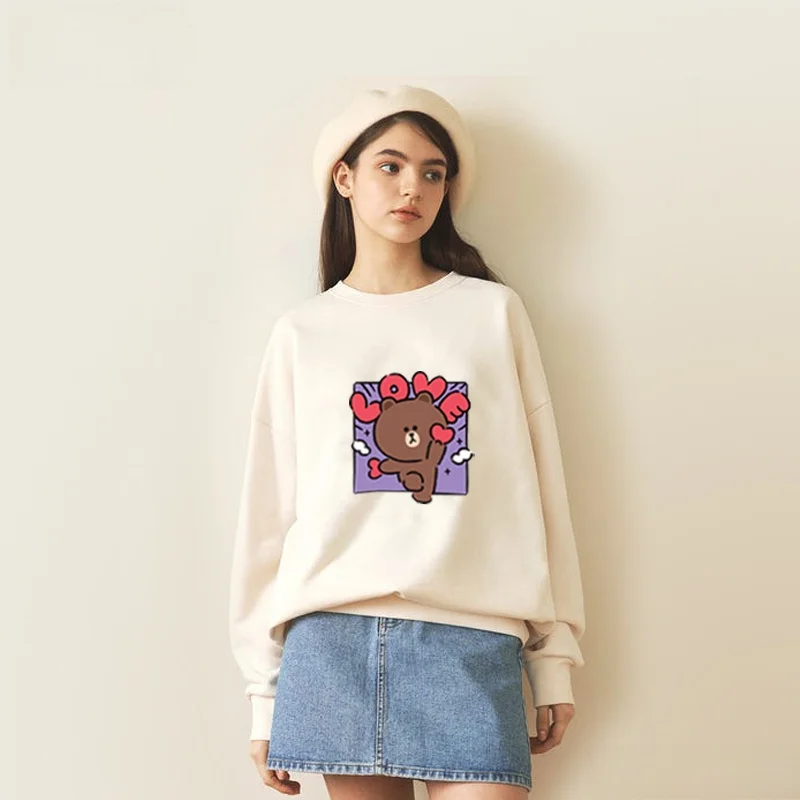 Brown Bear And Bunny Cartoon Anime Cotton round Ne Sweatirt Loose Long Sve Men's Spring Autumn Korean Sle Streetwear
Brown Bear And Bunny Cartoon Anime Cotton round Ne Sweatirt Loose Long Sve Men's Spring Autumn Korean Sle Streetwear