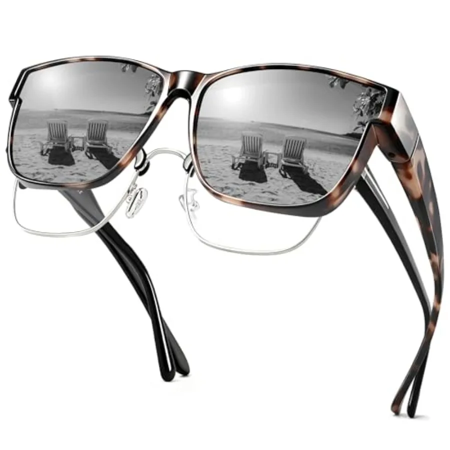 Polarized Sunglasses Fit Over Glasses for Men Women, Oversized Square Sun Glasses UV400 Protection
Polarized Sunglasses Fit Over Glasses for Men Women, Oversized Square Sun Glasses UV400 Protection