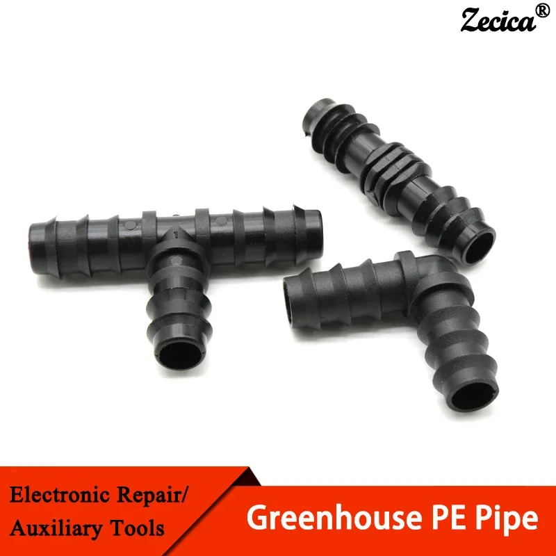 10pcs Greenhouse PE Pipe Tee Straight Elbow Plug Irrigation Pipe Fitting Micro Spray Irrigation Accessories 16 20 25 mm
10pcs Greenhouse PE Pipe Tee Straight Elbow Plug Irrigation Pipe Fitting Micro Spray Irrigation Accessories 16 20 25 mm