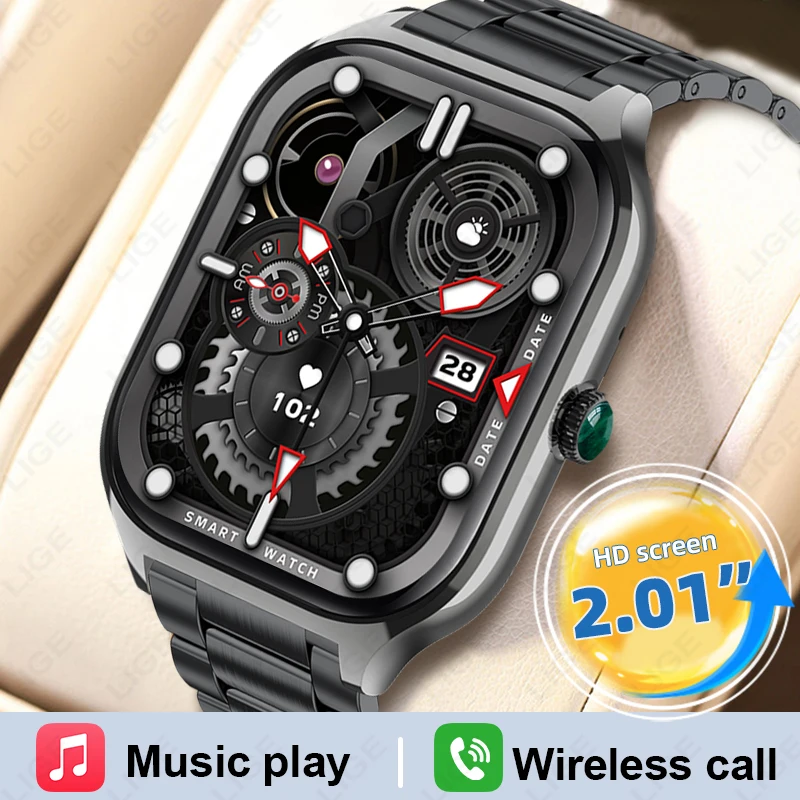 LIGE Smart Watch Women Men 2.01''inch Outdoor Sport Waterproof Bluetooth Call Sports Fitness Smart Watches Ladies Smartwatch New
LIGE Smart Watch Women Men 2.01''inch Outdoor Sport Waterproof Bluetooth Call Sports Fitness Smart Watches Ladies Smartwatch New