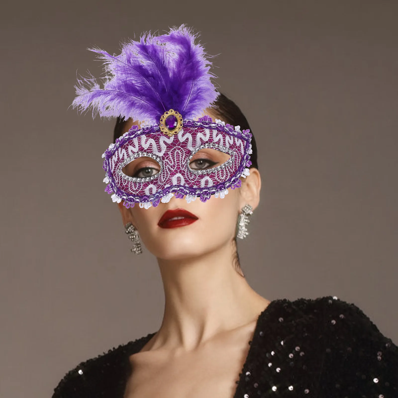 6Pcs Eye Mask Masquerade for Women Half Facial Halloween Prop Mysterious Elegant Festival Costume Accessory
6Pcs Eye Mask Masquerade for Women Half Facial Halloween Prop Mysterious Elegant Festival Costume Accessory