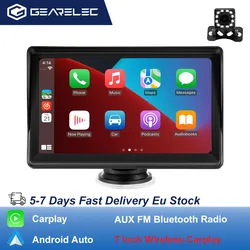 Car Radio 7 Inch Wireless CarPlay Android Auto Portable Car Stereo Multimedia Player With FM Transmitter BT WiFi AUX USB Screen Car Radio 7 Inch Wireless CarPlay Android Auto Portable Car Stereo Multimedia Player With FM Transmitter BT WiFi AUX USB Screen