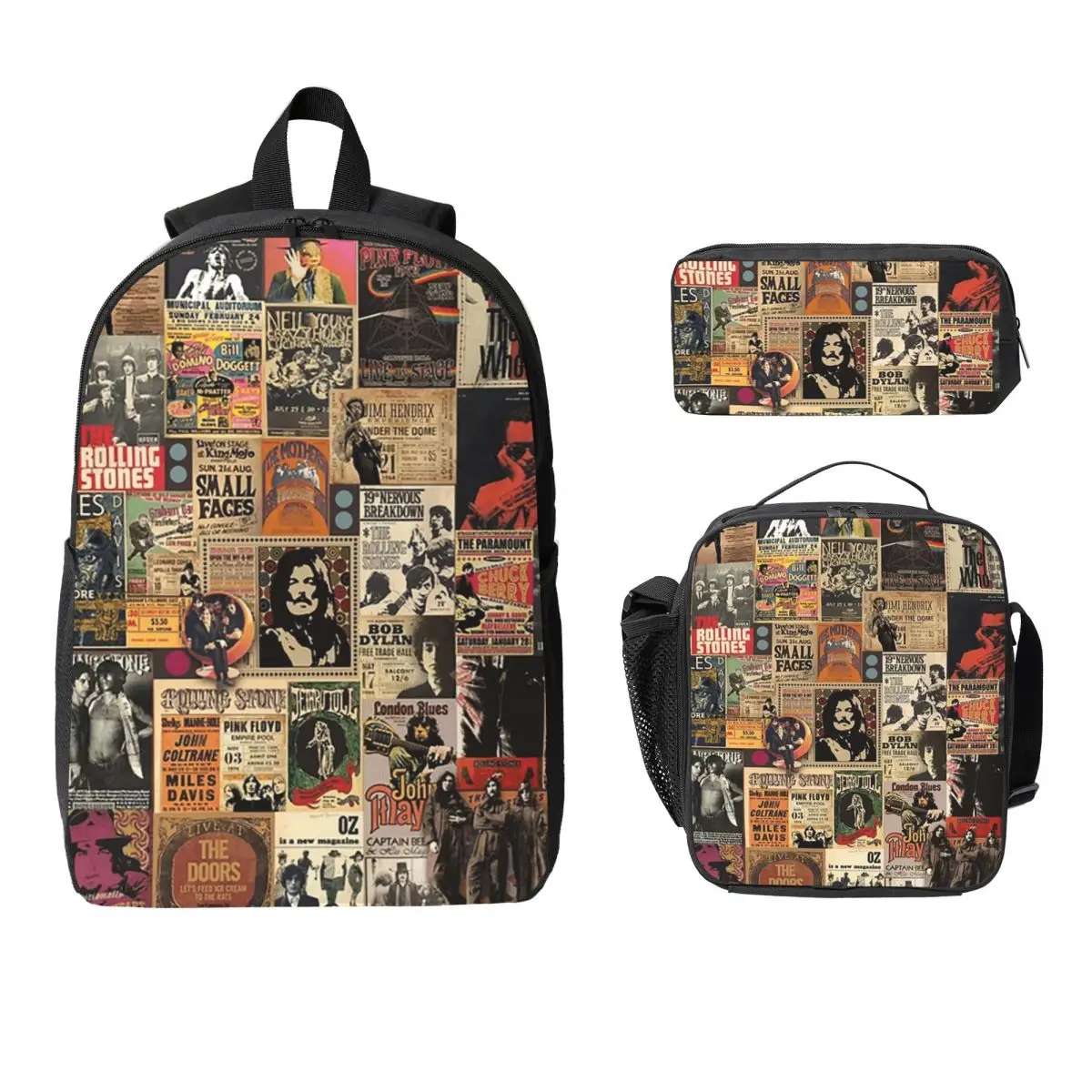 Rock N' Roll Stories Backpack Student BookBag School Bag Laptop Shoulder Bags 3ps Insulated Lunch Bag Pencil Case
Rock N' Roll Stories Backpack Student BookBag School Bag Laptop Shoulder Bags 3ps Insulated Lunch Bag Pencil Case