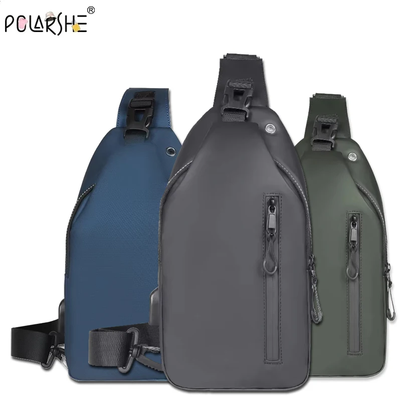 Polarshe Outdoor Crossbody Bag Cool Men's Messenger Bag Casual Oxford Waterproof Shoulder Bag USB Rechargeable Chest Bag Travel
Polarshe Outdoor Crossbody Bag Cool Men's Messenger Bag Casual Oxford Waterproof Shoulder Bag USB Rechargeable Chest Bag Travel