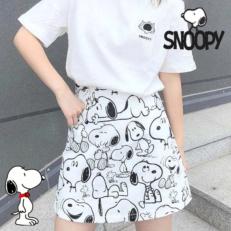 Snoopy Skirt Cartoon Fashion Woman A-line Skirt Sweet Girls All-match High Waist Half-length Y2K Summer Casual Printed Skirt
Snoopy Skirt Cartoon Fashion Woman A-line Skirt Sweet Girls All-match High Waist Half-length Y2K Summer Casual Printed Skirt