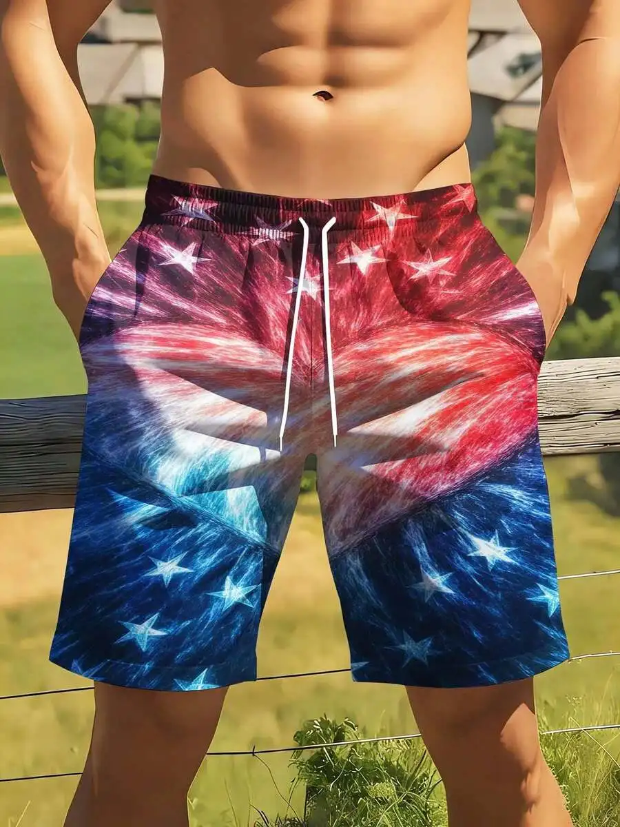 American Flag Print Swim Trunks For Men Casual Sports Beach Shorts
American Flag Print Swim Trunks For Men Casual Sports Beach Shorts