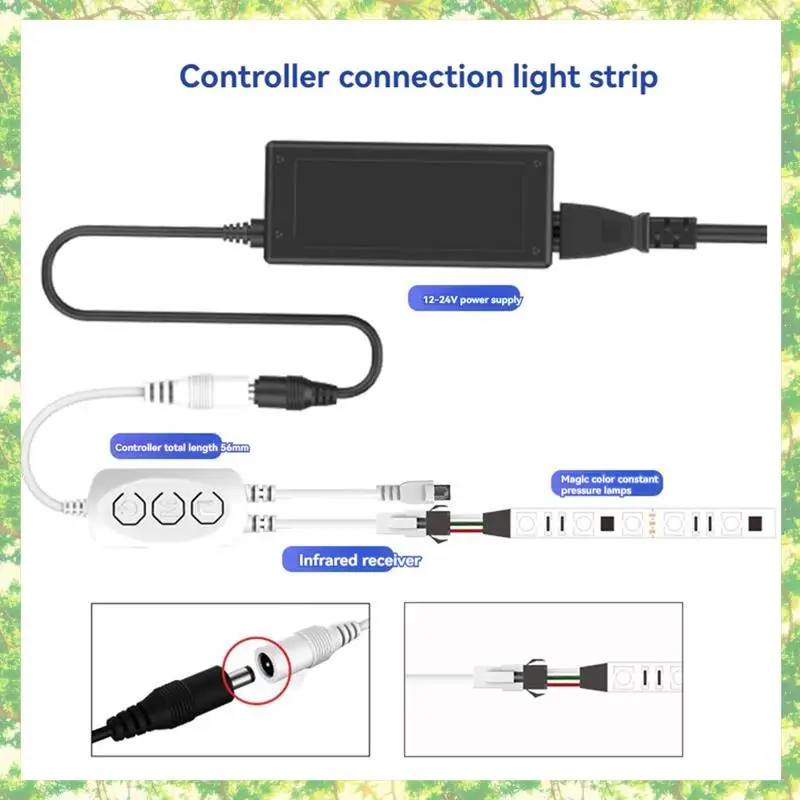 Умный светодиодный контроллер, 44 клавиши, Bluetooth, голосовая активация, интеллектуальное затемнение, цветовая температура, контроллер освещения
Умный светодиодный контроллер, 44 клавиши, Bluetooth, голосовая активация, интеллектуальное затемнение, цветовая температура, контроллер освещения