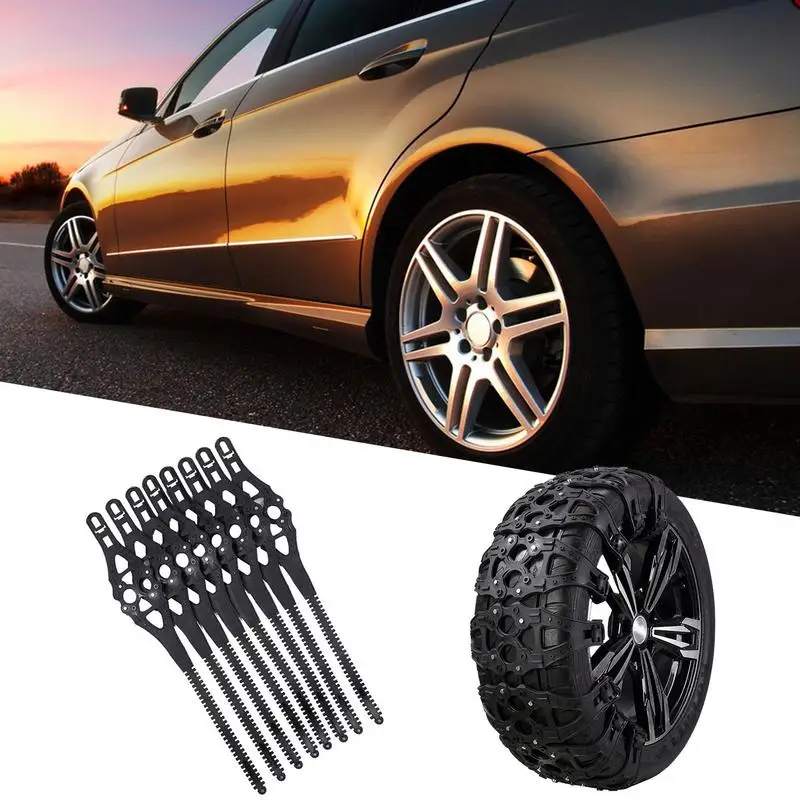 Snow Chains - Anti Slip Tire Chain Car Tyre Black Snow Chains Emergency Snow Chains Universal Tire Chains for Car SUV Truck 8 Pc
Snow Chains - Anti Slip Tire Chain Car Tyre Black Snow Chains Emergency Snow Chains Universal Tire Chains for Car SUV Truck 8 Pc