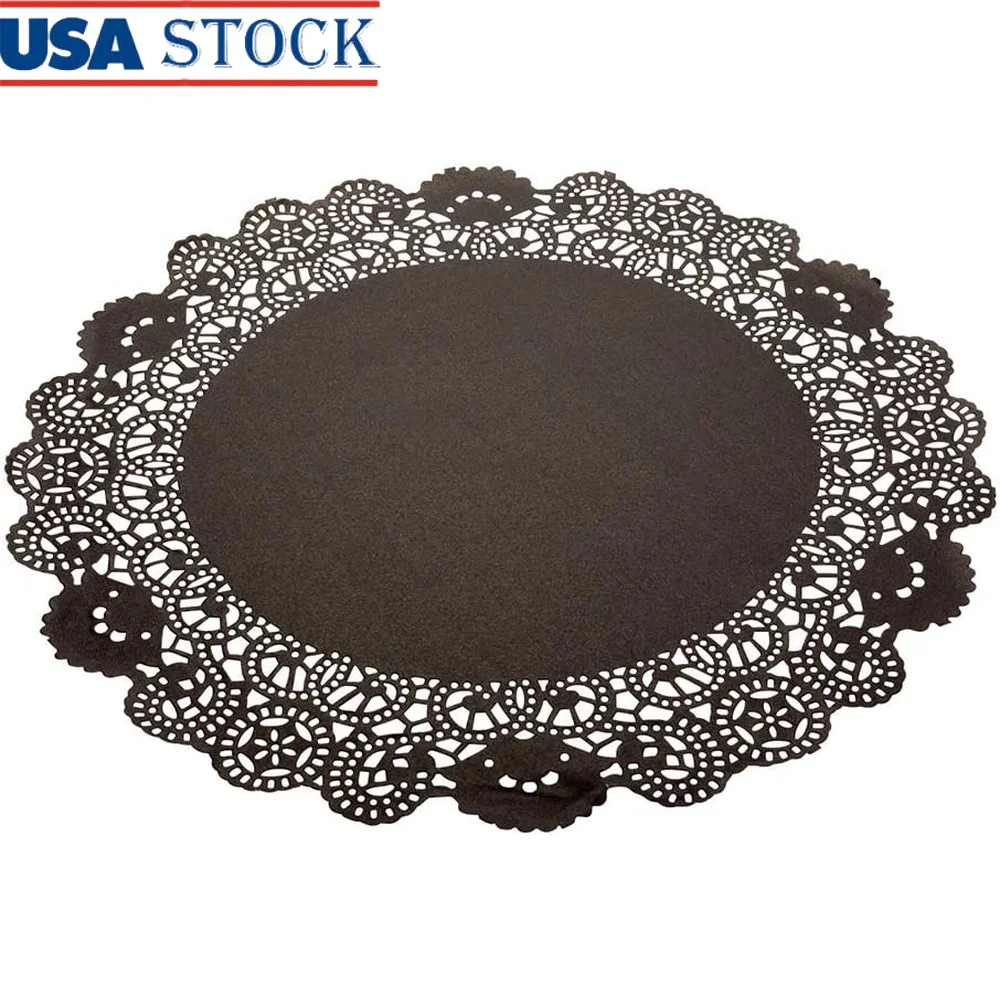 Элегантные одноразовые кружевные салфетки 12 дюймов, круглые черные бумажные салфетки, 100 шт., центральные детали для выпечки, мероприятия, общественное питание
Элегантные одноразовые кружевные салфетки 12 дюймов, круглые черные бумажные салфетки, 100 шт., центральные детали для выпечки, мероприятия, общественное питание