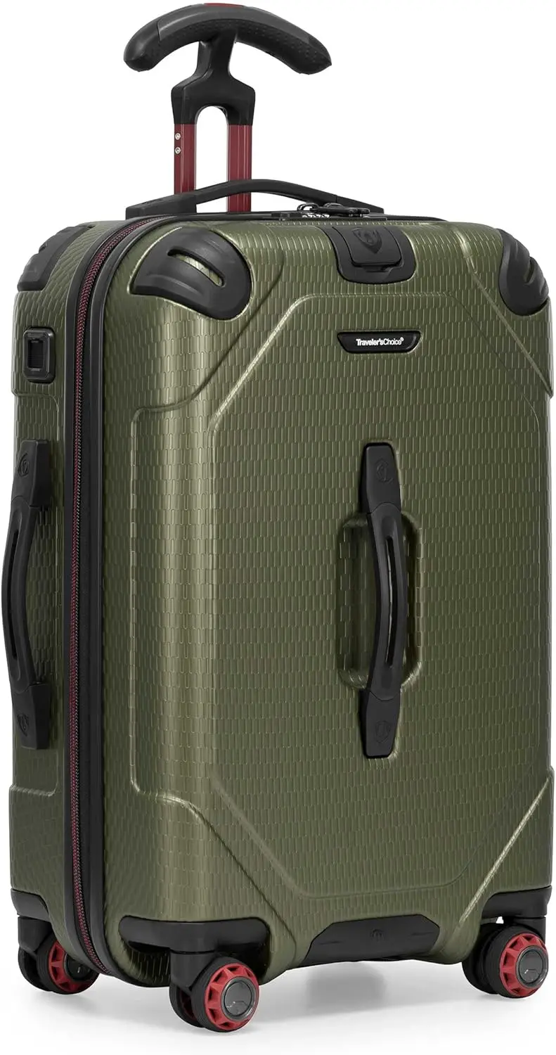 Green 22-Inch Carry-On Hardside Trunk with Spinner Wheels, Durable Polycarbonate Travel Luggage
Green 22-Inch Carry-On Hardside Trunk with Spinner Wheels, Durable Polycarbonate Travel Luggage