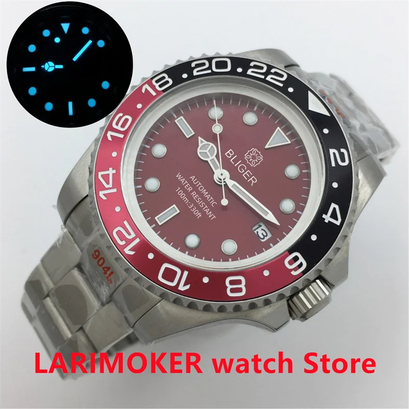 BLIGER SEA Sapphire Glass Red Dial 43mm NH35A MIYOTA PT470 Mechanical Automatic Men's Watch Rotating Ceramic Circle Oyster Belt
BLIGER SEA Sapphire Glass Red Dial 43mm NH35A MIYOTA PT470 Mechanical Automatic Men's Watch Rotating Ceramic Circle Oyster Belt