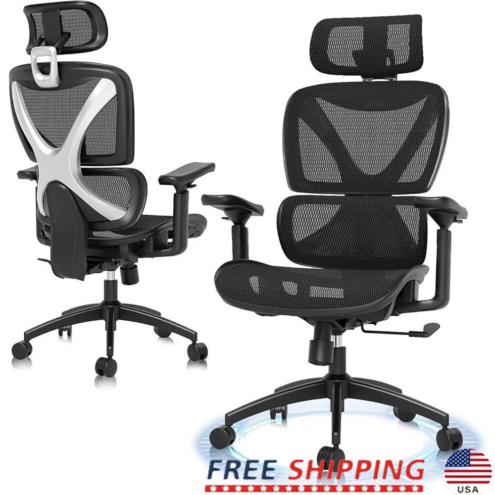 Big Tall Ergonomic Office Chair Mesh Design 3D Adjustable Armrests Lumbar Support Comfortable Seat Locking Backrest Work Gaming
Big Tall Ergonomic Office Chair Mesh Design 3D Adjustable Armrests Lumbar Support Comfortable Seat Locking Backrest Work Gaming