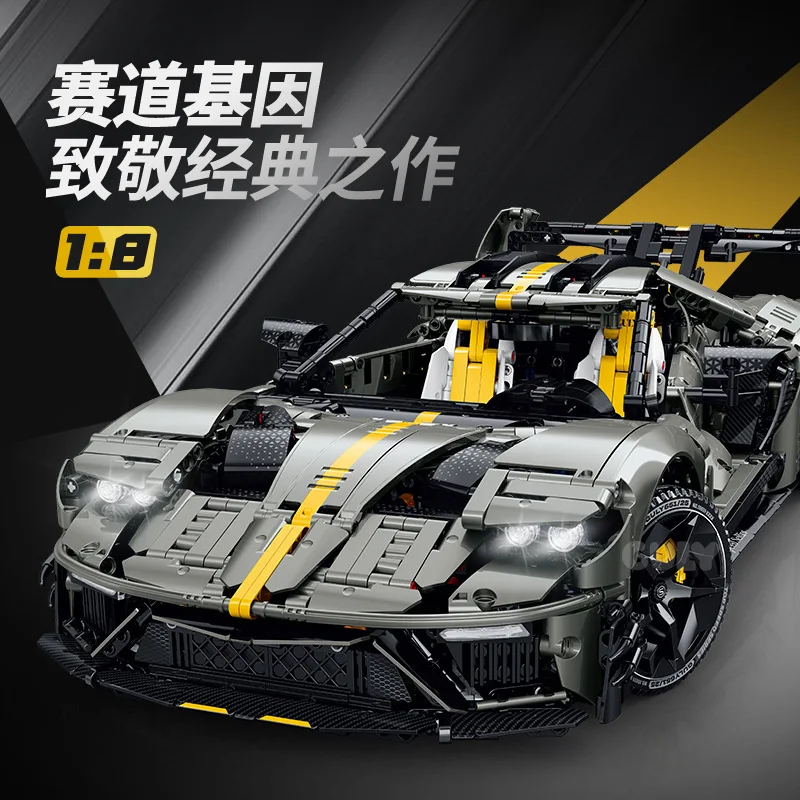 3402pcs Technical 1:8 Remote Control Sports Car GT Building Blocks Bricks Assembling Model Toys for Children Birthday Gift Set
3402pcs Technical 1:8 Remote Control Sports Car GT Building Blocks Bricks Assembling Model Toys for Children Birthday Gift Set