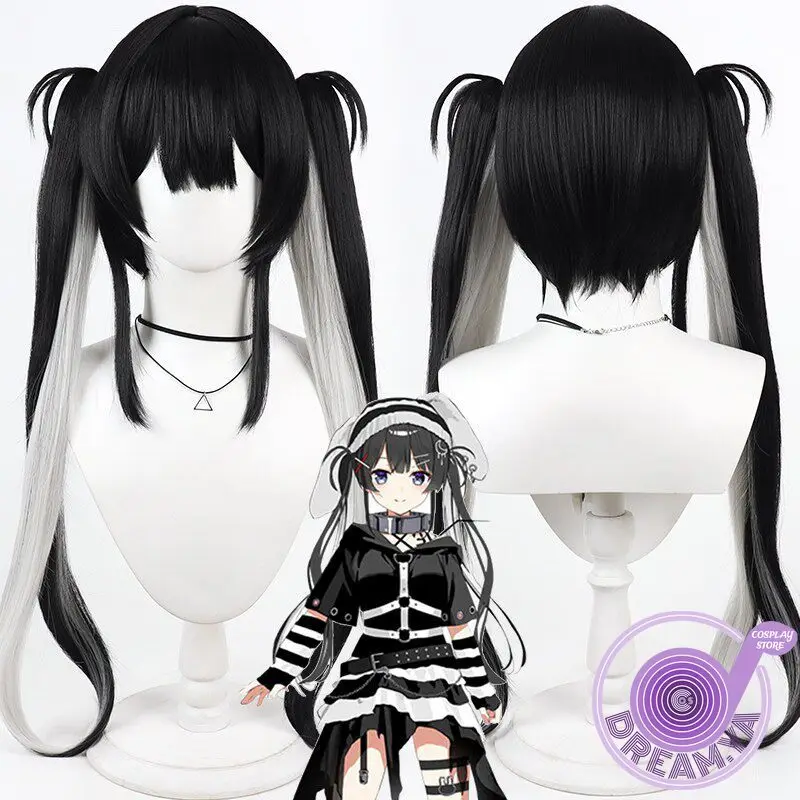 Tsukino Mito Cosplay Wig Vtuber Black Gray Ponytail Heat Resistant Synthetic Hair Halloween Party Role Play Carnival + Wig Cap
Tsukino Mito Cosplay Wig Vtuber Black Gray Ponytail Heat Resistant Synthetic Hair Halloween Party Role Play Carnival + Wig Cap