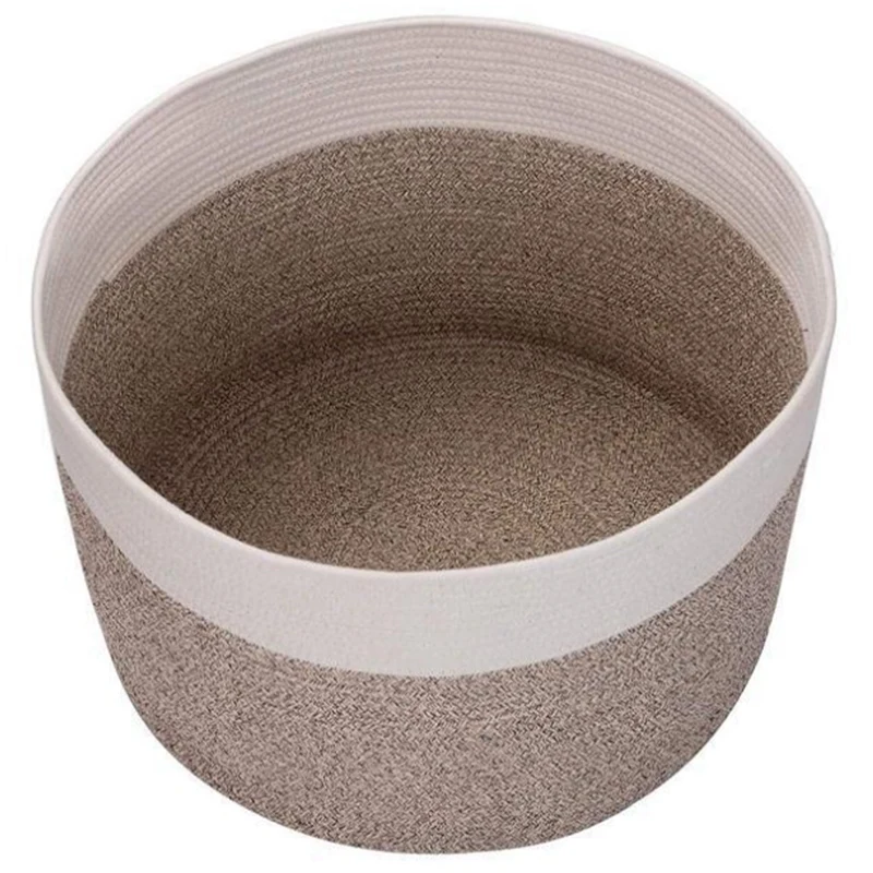 Cotton Rope Woven Basket Laundry Basket Blanket Basket Baby And Dog Toy Storage Baskets Laundry Hamper Towel Basket
Cotton Rope Woven Basket Laundry Basket Blanket Basket Baby And Dog Toy Storage Baskets Laundry Hamper Towel Basket