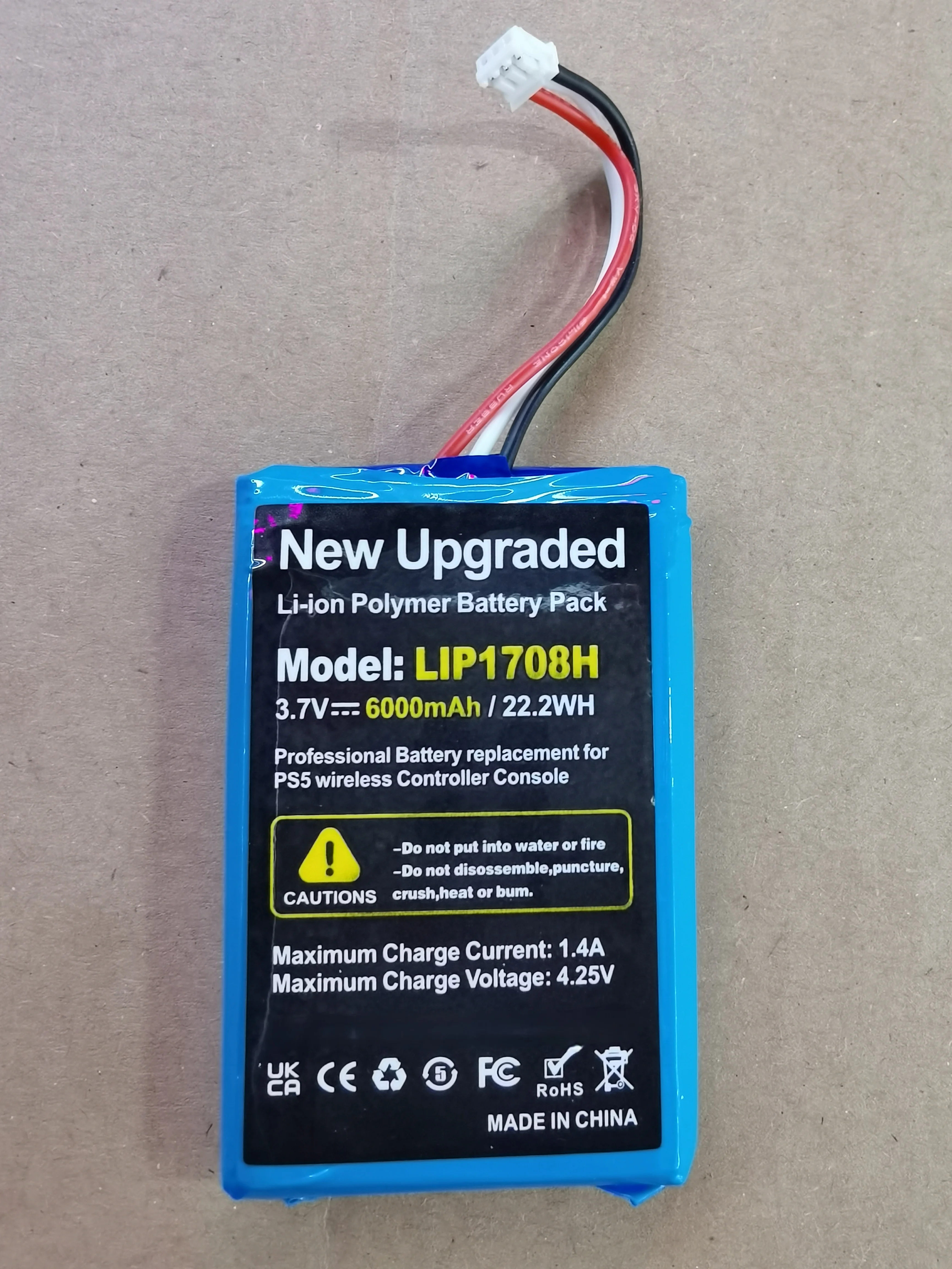 New For PS5 Akku / Battery Pack / 4000mAh / PlayStation5 / DualSense5 / LIP1708H 3.65V
New For PS5 Akku / Battery Pack / 4000mAh / PlayStation5 / DualSense5 / LIP1708H 3.65V