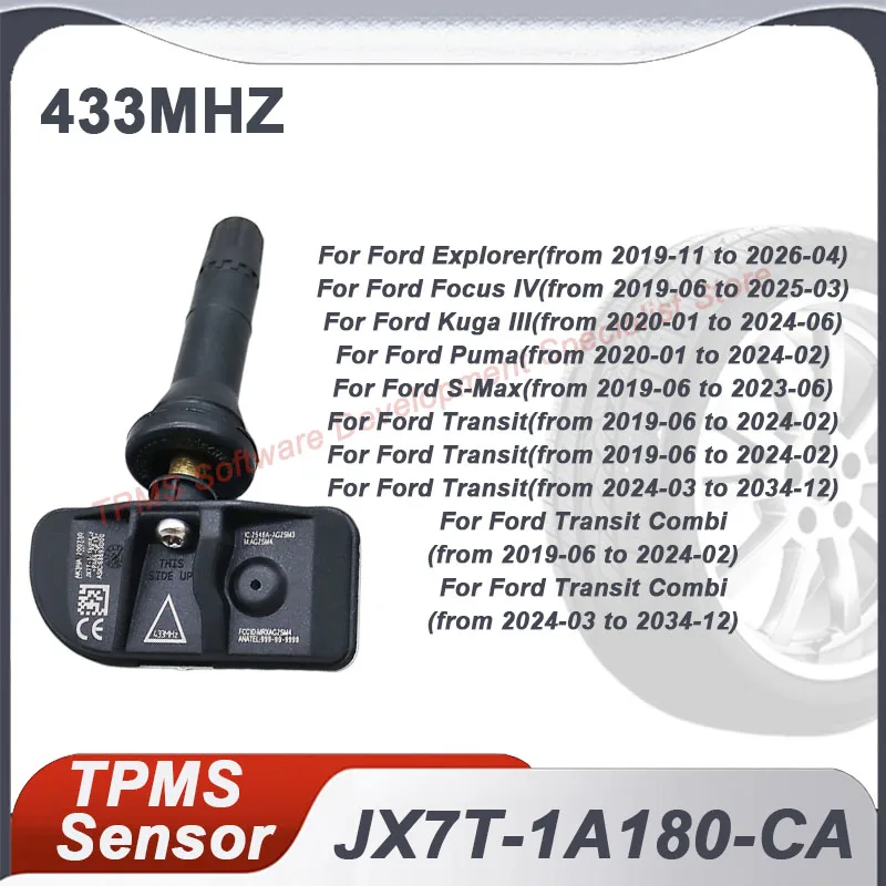1/4PCS 433MHZ TPMS Tire Pressure Sensor For Ford Focus 2019-2025 JX7T-1A180-CA
1/4PCS 433MHZ TPMS Tire Pressure Sensor For Ford Focus 2019-2025 JX7T-1A180-CA