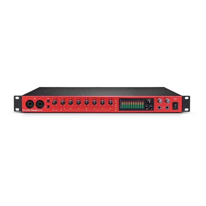 Focus Clarett+8Pre USB sound card professional recording and arrangement audio interface
Focus Clarett+8Pre USB sound card professional recording and arrangement audio interface