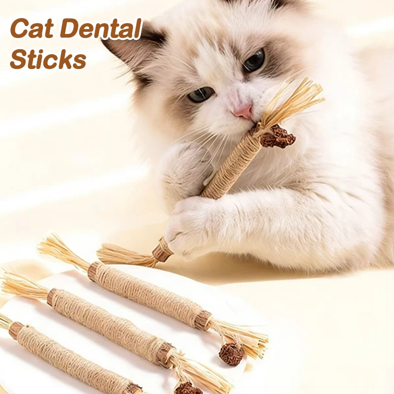 Chew Sticks For Cats Catnip Toys Wooden Chew Stick Cat Dental Toy with Silvervine Catnip Ideal for Kitten Adult Cat Teeth Care
Chew Sticks For Cats Catnip Toys Wooden Chew Stick Cat Dental Toy with Silvervine Catnip Ideal for Kitten Adult Cat Teeth Care