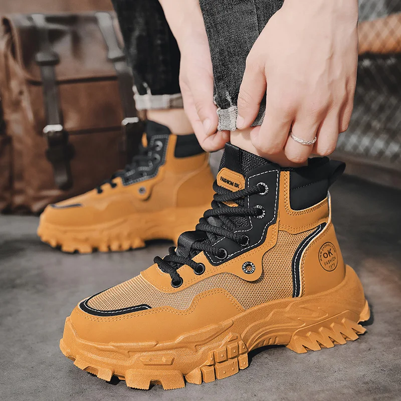 2026 Mens Boots Leather Shoes Platform Boots for Men Outdoor Sneakers Motorcycle Ankle Boots Male Work Boot Casual Hiking Shoes
2026 Mens Boots Leather Shoes Platform Boots for Men Outdoor Sneakers Motorcycle Ankle Boots Male Work Boot Casual Hiking Shoes