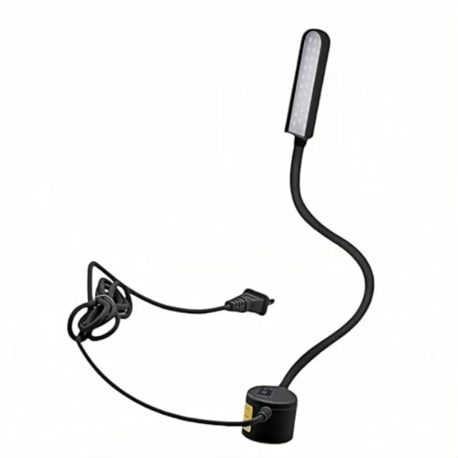 30 LED Sewing Machine Light with Super Strong Magnetic Base -Fully Flexible Silicone Neck Task Lamp for Craft Tables, Drill Pre
30 LED Sewing Machine Light with Super Strong Magnetic Base -Fully Flexible Silicone Neck Task Lamp for Craft Tables, Drill Pre