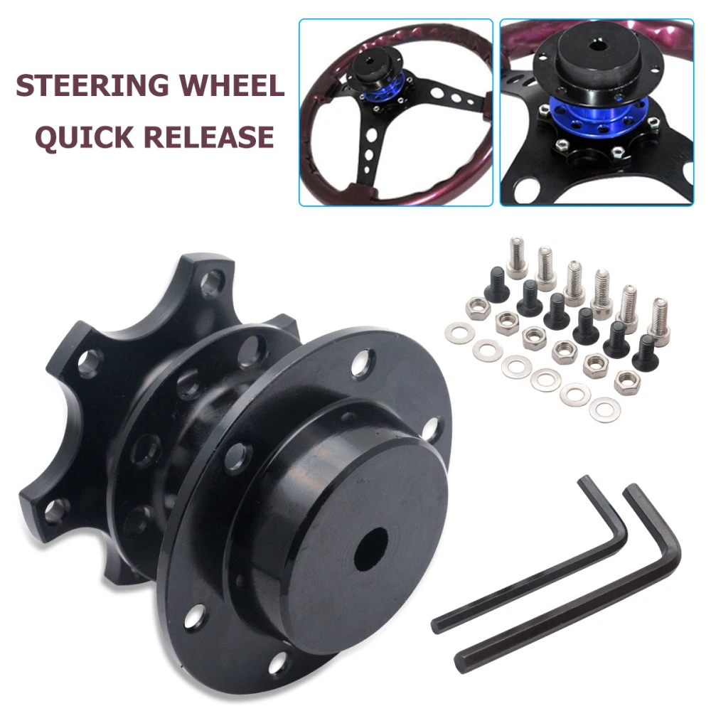 6-Hole Pattern Hub for Racing, Self-Locking, high-quality metal material Car Steering Wheel Quick Release Bushing
6-Hole Pattern Hub for Racing, Self-Locking, high-quality metal material Car Steering Wheel Quick Release Bushing