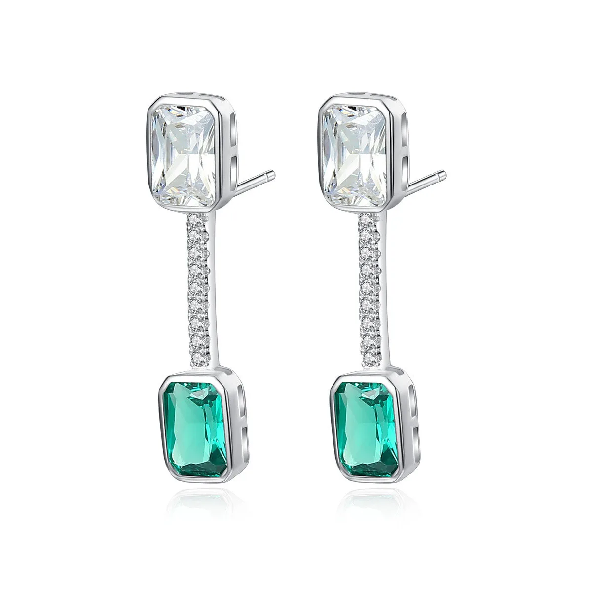 Cute S925 Sterling Silver Earrings Stud Earrings Fine Jewelry Fashion Aaccessories Green Earring For Women Weddings
Cute S925 Sterling Silver Earrings Stud Earrings Fine Jewelry Fashion Aaccessories Green Earring For Women Weddings