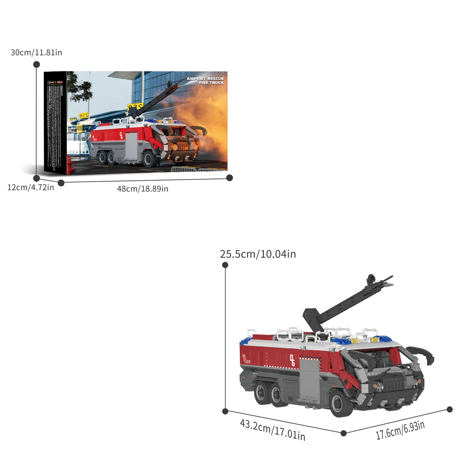 2776PCS Airport Fire Truck MOC Building Blocks Small Particle DIY Vehicle Model STEM Educational Toy Kid Birthday Christmas Gift
2776PCS Airport Fire Truck MOC Building Blocks Small Particle DIY Vehicle Model STEM Educational Toy Kid Birthday Christmas Gift