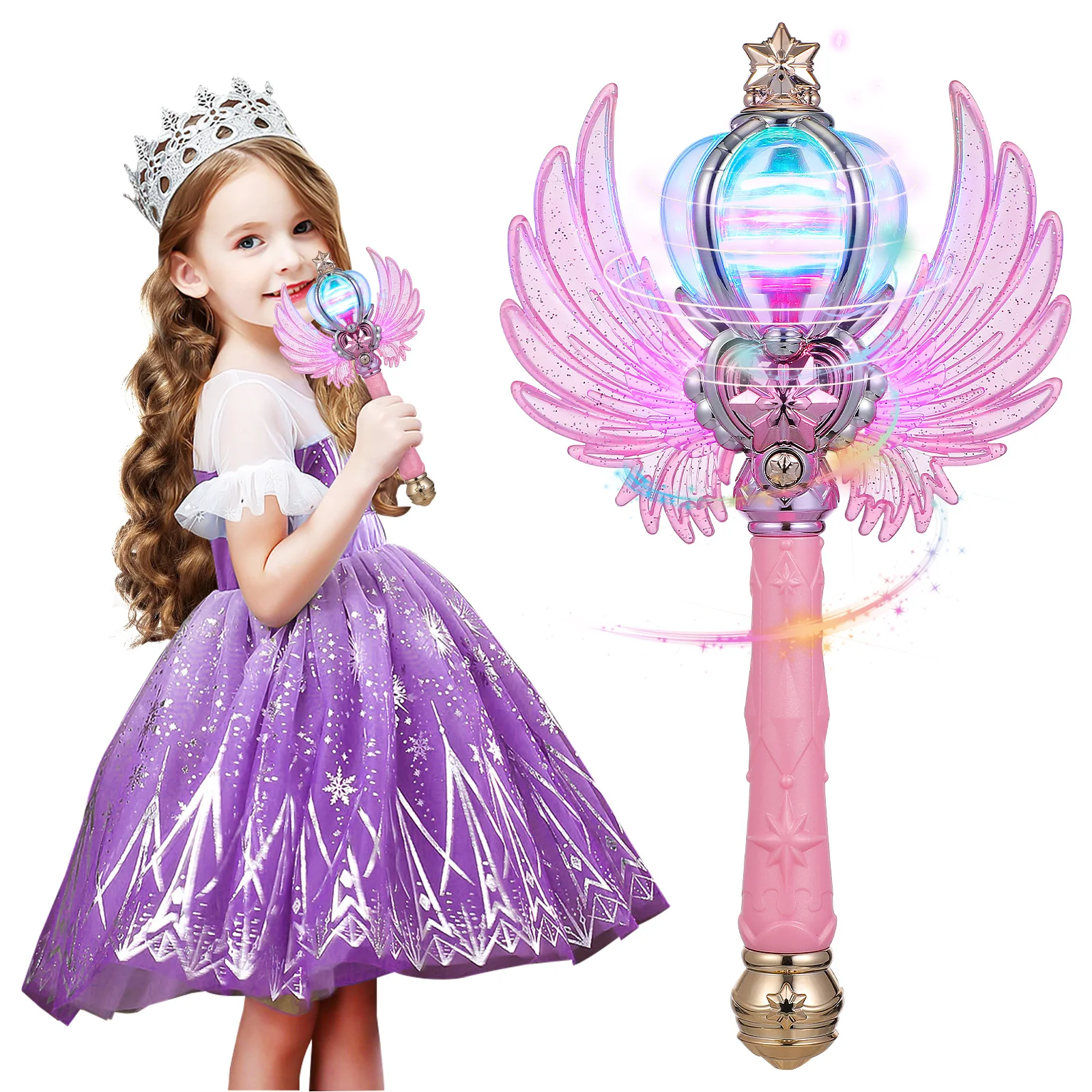 Light Up Princess Wand with Wings Music Glowing Fairy Wand for Birthday Parties Cosplay Roleplay Fairy Stick Birthday Glowing
Light Up Princess Wand with Wings Music Glowing Fairy Wand for Birthday Parties Cosplay Roleplay Fairy Stick Birthday Glowing